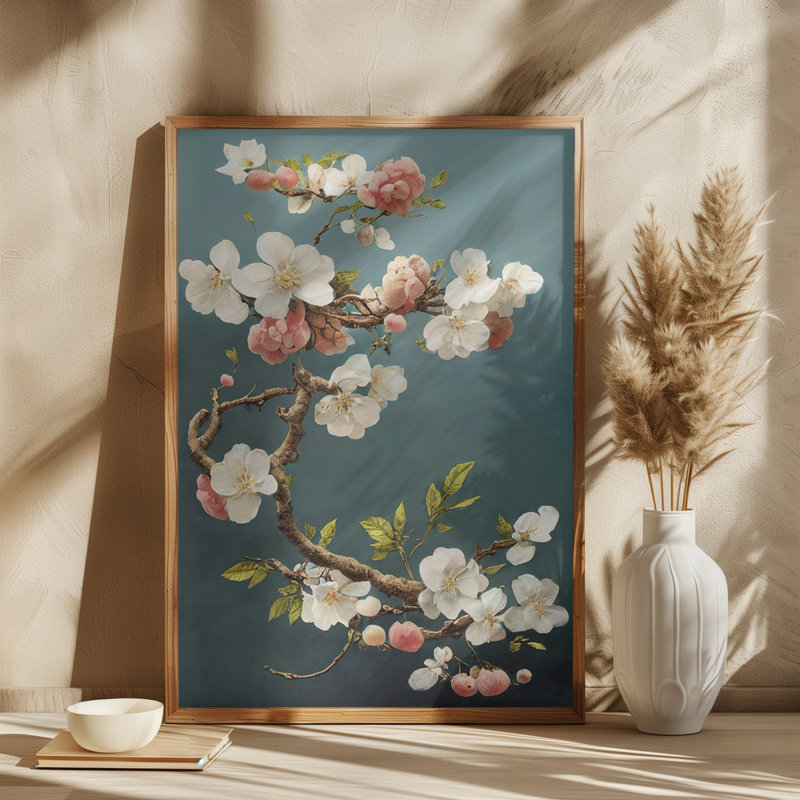 Cherry Blossoms, 60.96 cm H x 91.44 cm W