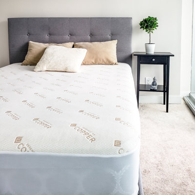 Copper Infused Cooling Mattress Protector - Waterproof