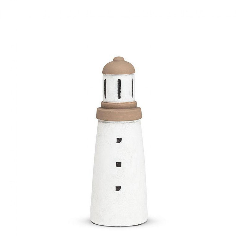 White Lighthouse Figurine