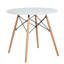 Ensemble de table de salle à manger élégant pour 4, élégant ensemble de table de salle à manger 5 pièces (blanc et noir)-772171778