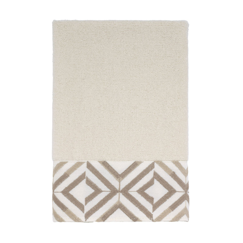 100% Cotton Towel, Ivory, Fingertip Towel - 1 Pack