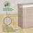 Hand Woven Wicker and Canvas Laundry Hamper-99141435