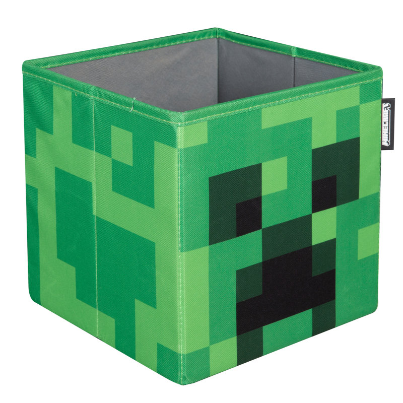 Ensemble de 2 boîtes de rangement en tissu Minecraft