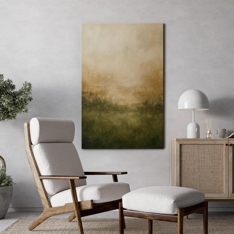 Abstrait, art mural sur toile de paysage abstrait, H 24 po x l 16 po, Sans cadre, Toile tendue