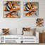 «Geometric Orange Fragment Vector IV», reproduction d'art géométrique abstraite-1851085261-1851085311-1851085304