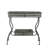 32X15x31" Maggie Galvanized Tray Table Accent Table