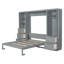 Lit escamotable Murphy avec placard et tiroirs-2144888041