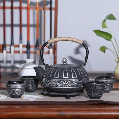 Alcott Hill® Dajua 28oz. Geometric Teapot Set