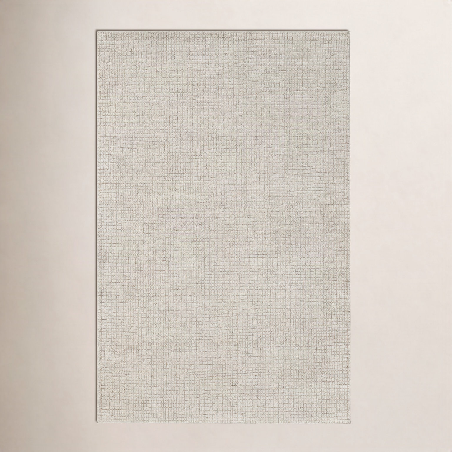 Hand-Tufted Striped Wool Rug, Ivory, Rectangle 8'9" x 11'9"
