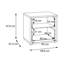 49.8 cm W Bedside Table-1600604934