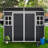 Outdoor Storage Waterproof shed with Floor, Two Windows and Lockable Door-119732990-119732993