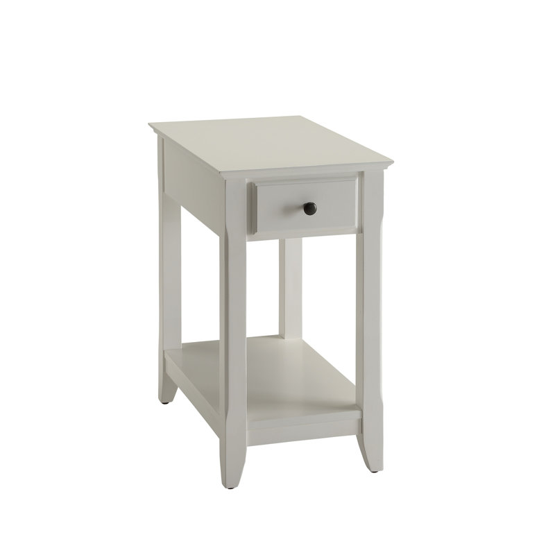 Table d'appoint Bertie, Blanc