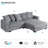 4-Piece Upholstered Modern Modular Sofa-1018353870