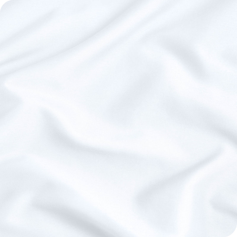 Ultra Soft Microfiber Body Pillowcase - Zipper Closure, White