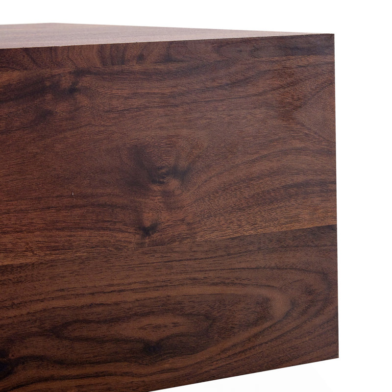 Modern Rectangular Coffee Table, Walnut