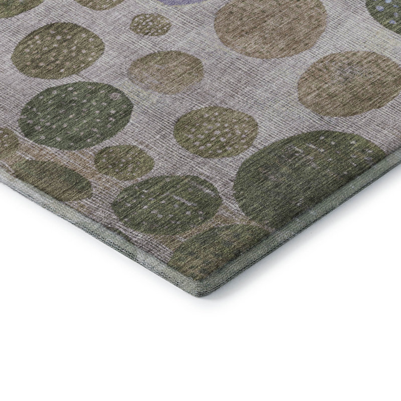 Premium Machine Washable Mayfield AMF1899 Geometric Rug, Rectangle 2'6" x 3'10"