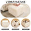 Repose-pieds cubique avec rangement, repose-pieds multifonctionnel, beige-510085668-510085690