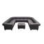 Canapé modulaire en cuir Chesterfield-130835559