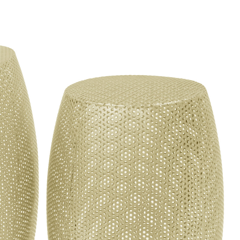 Round Metal Hollow Side Table