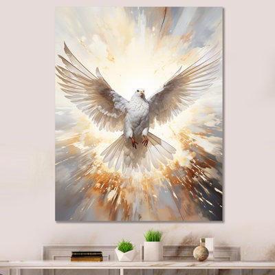 Christianity Dove Descent From Paradise - Christianity Canvas Prints