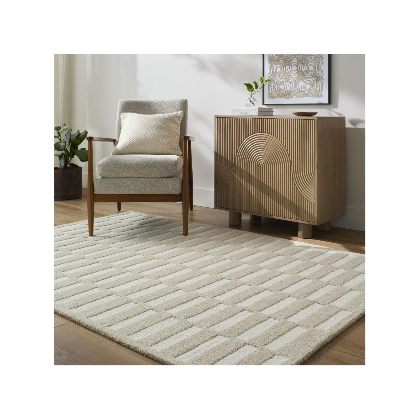Wright Handmade Rug, Rectangle 9' x 12'