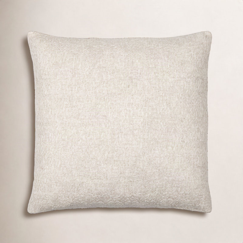 Coussin Alcona, H 18 po x l 18 po, Duvet, Beige