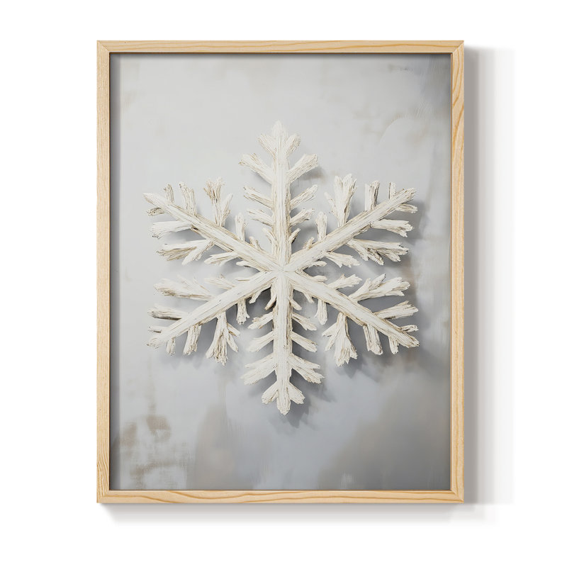 «Christmas Holiday Art», série 2-XXXIV, reproduction encadrée - bois massif, H 11 po x l 9 po, Naturel