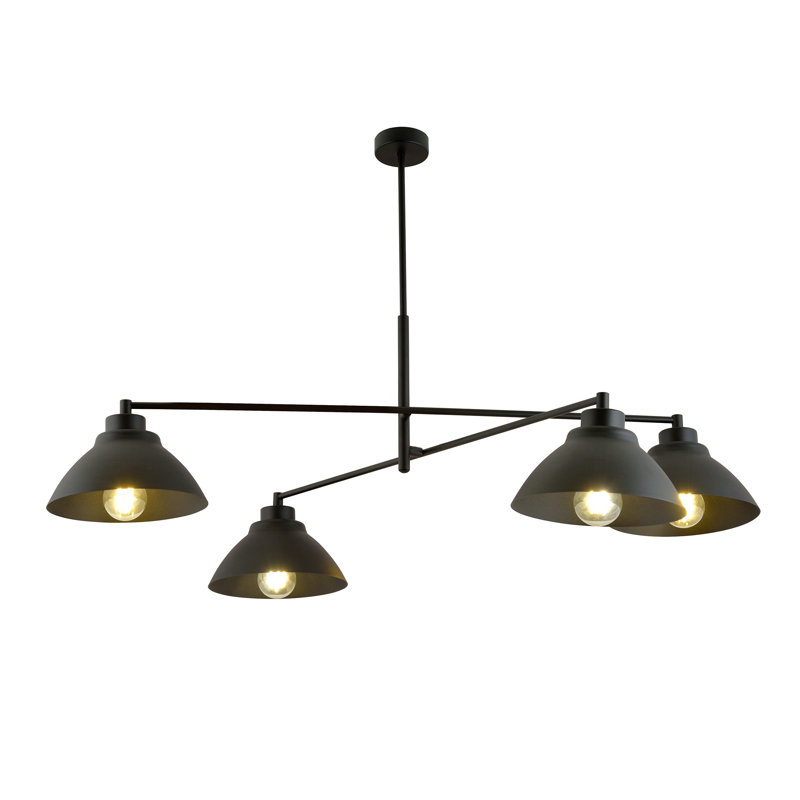 Kivin 4 - Light Unique/Statement Chandelier, Black