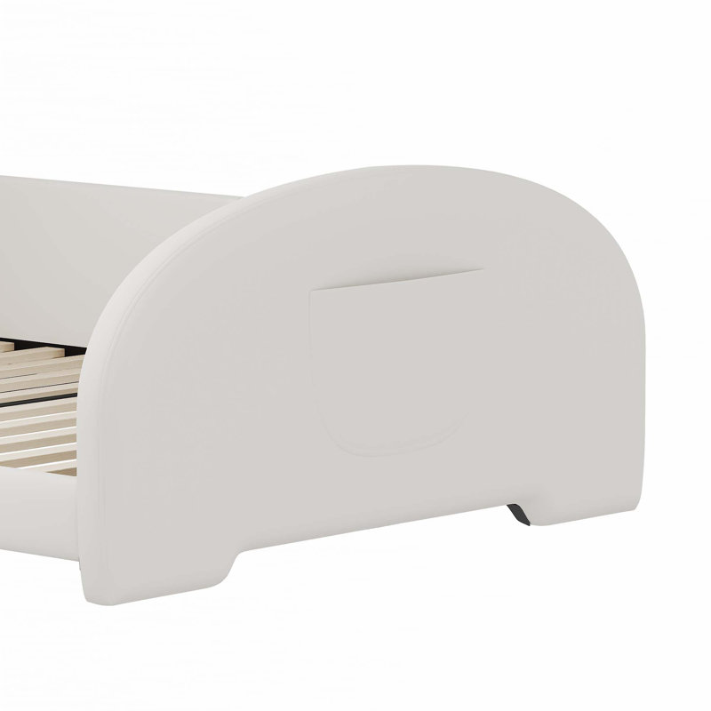 Upholstered Rabbit-Shape Princess Platform Bed