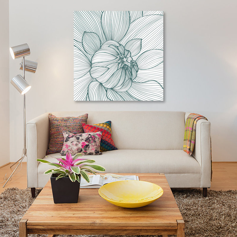 «Myrrhis Odorata I», impression sur toile, H 12 po x l 12 po x P 0,75 po, Toile tendue, Pas de tapis