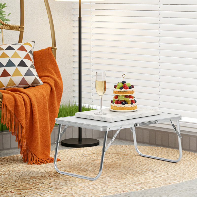 Table pliable, Blanc, H 22 po x l 13 po x P 9 po