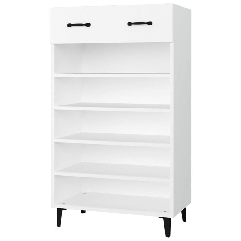 10 Pair Shoe Storage Cabinet, White