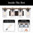 Oil Rubbed Bronze Rustic Vanity 4-Light, 4 Vintage Style Light Bulbs Included - 8W, 2700K, Standard E26 Base