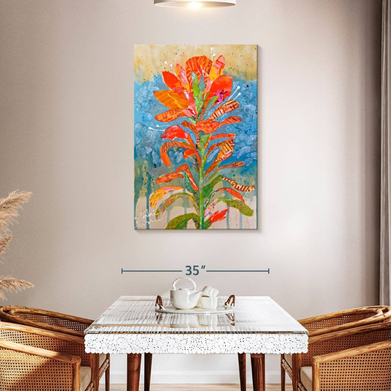Harnek Indian Paintbrush I, H 45 po x l 30 po