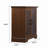34.37" Cabinet 2 Clear Tempered Glass Doors Buffet-1835074621-1840027308