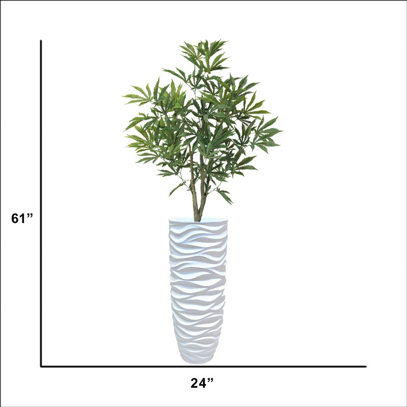 60,5 po. Plante artificielle en pot