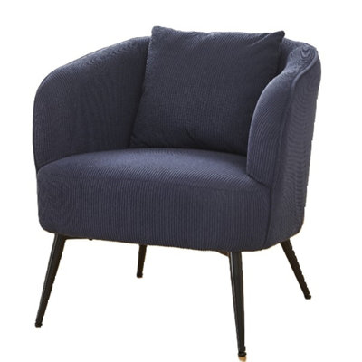 Modern Velvet Armchair with Pillow