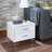 Deoss White Finish Accent Table-125534345-125534344