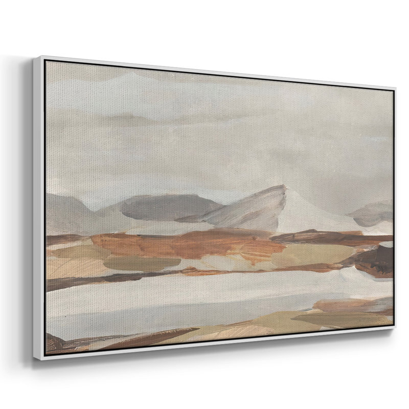 Dusky Mountain II, reproduction d'art sur toile, H 17 po x l 25 po x P 2 po, Cadre blanc