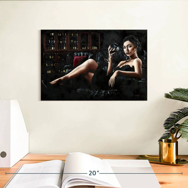 Leisha After Dinner, 8" H x 12" W