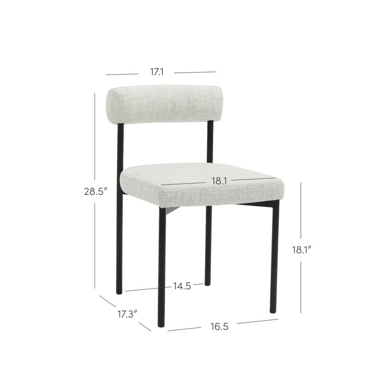 Bar Stool, Short Stool (19" Seat Height), Gray/Linen, 1