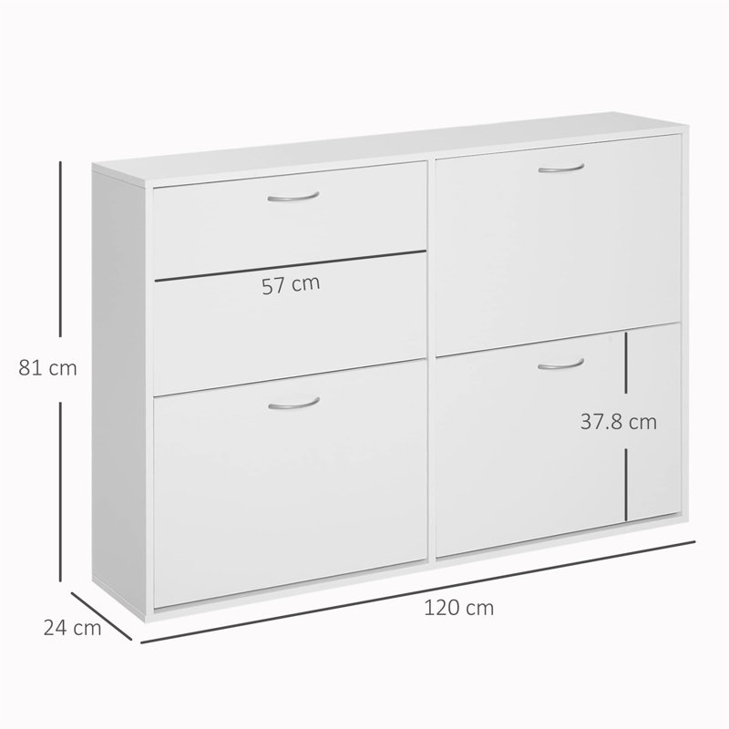 16 Pair Shoe Storage Cabinet