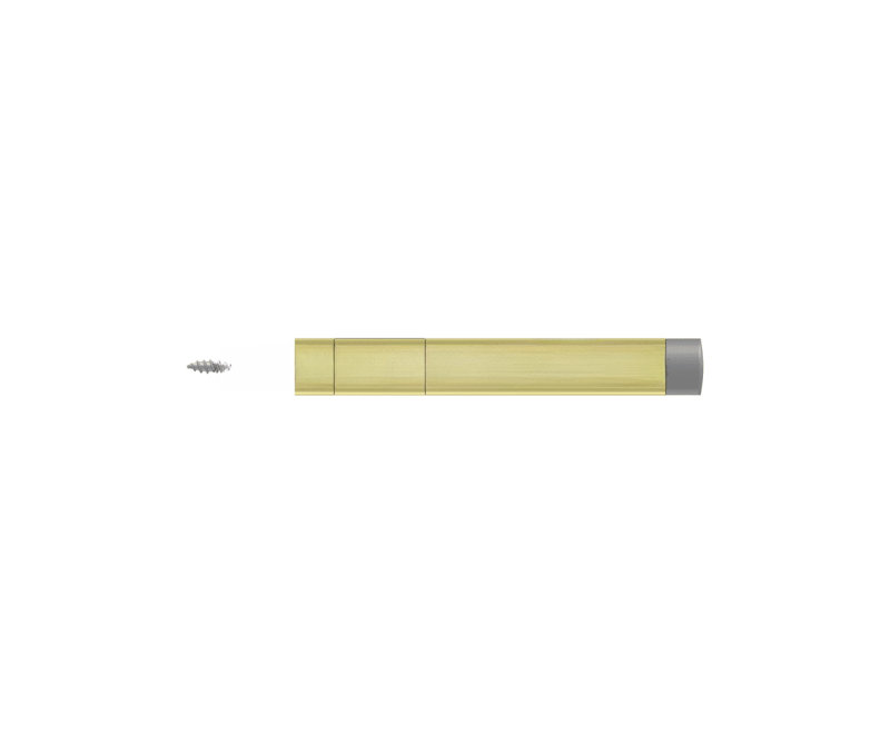 Deltana BDS450U3 Extension Baseboard Door Bumper, Solid Brass in Polished Brass, Polished Brass