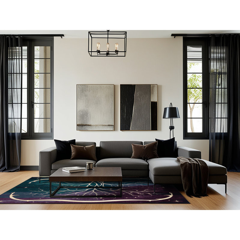 Celestial Bloom Rug, Rectangle 3' x 5'