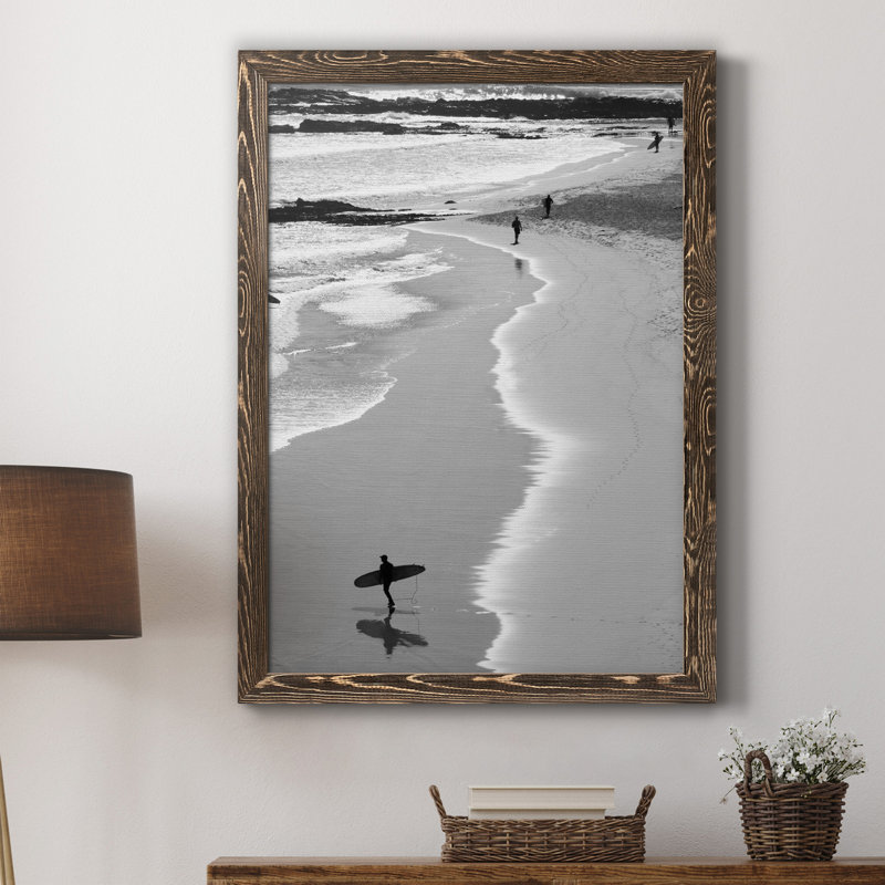Gold Coast Beach - Photographie de cadre photo sur toile, Noyer, H 20 po x l 17 po x P 1 po