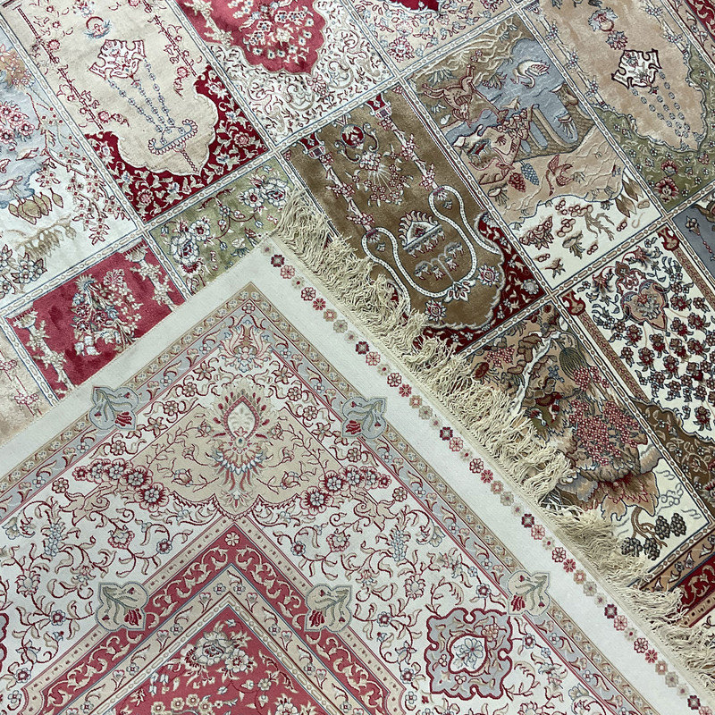 Tapis en soie Kashimiri