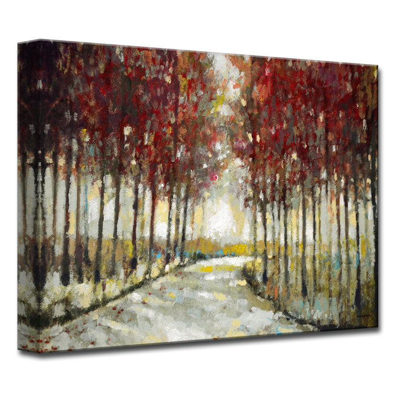 «Autumn Morning Drive» par Norman Wyatt Jr., reproduction sur toile, H 20 po x l 30 po x P 1,5 po