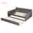 Full Size Upholstered Daybed With Trundle And Wood Slat Support-2019526252