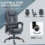 Fauteuil de bureau vibrant à 7 points avec dossier inclinable Vinsetto-800010703