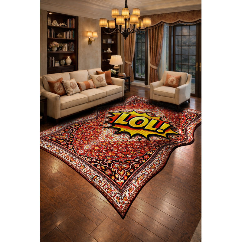 Tapis beige tissé traditionnel Mosso, 3'3" x 4'11"